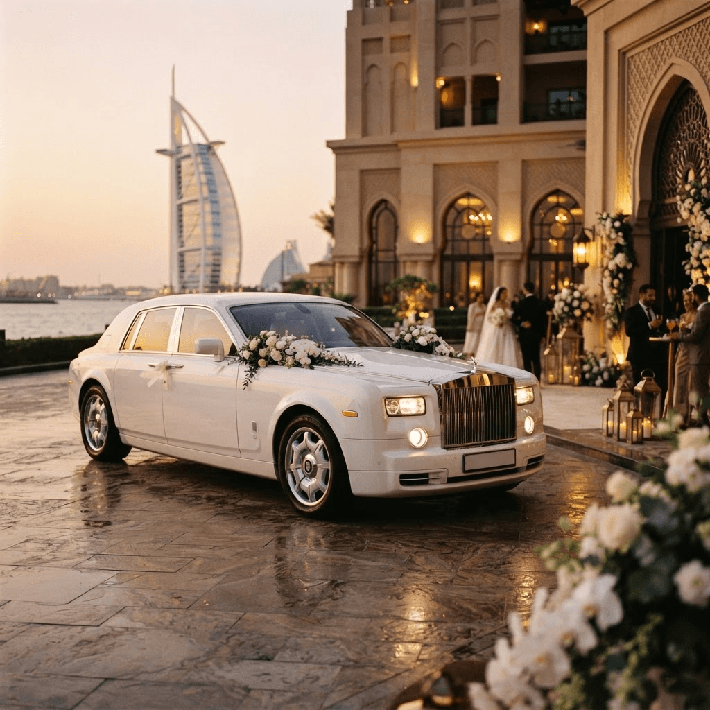 Best Luxury Cars to Rent for a Wedding in Dubai